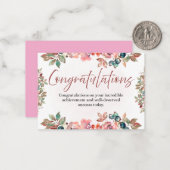 Congratulations Celebration Invitation Card ノートカード (正面/裏面インサイチュ)