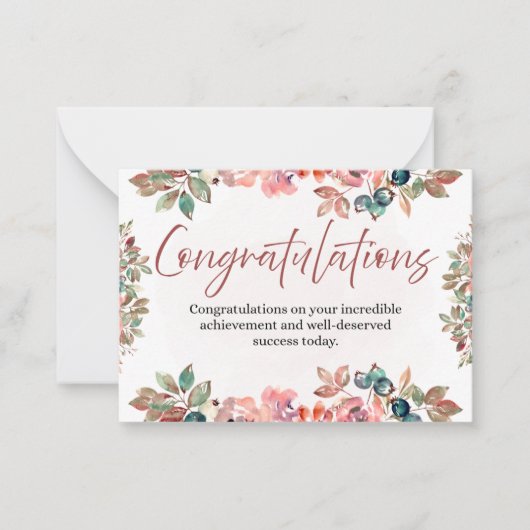Congratulations Celebration Invitation Card ノートカード (正面)
