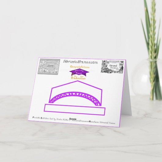 Congratulations Class 2026 Graduate Purple White カード (裏面)