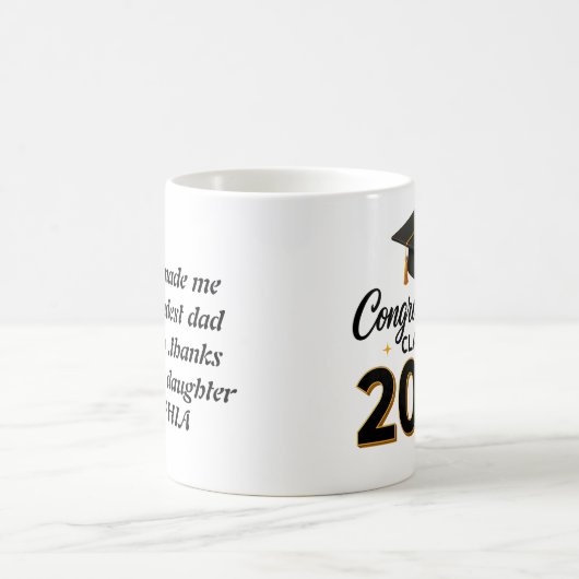 Congratulations class of 2025 コーヒーマグカップ (中央)