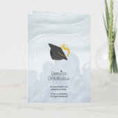 Congratulations Class of 2026 Black Graduation Cap カード (裏面)