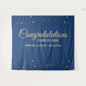 Congratulations Class of 2026 Blue Gold graduation タペストリー (正面(横))