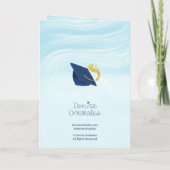 Congratulations Class of 2026 Blue Graduation Cap カード (裏面)