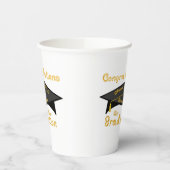 Congratulations Class of 2026 Graduate Black Cap 紙コップ (左)