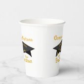 Congratulations Class of 2026 Graduate Black Cap 紙コップ (右)