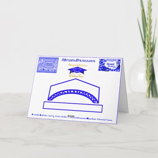 Congratulations Class of 2026 Graduate Blue White カード (裏面)