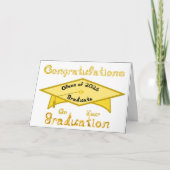 Congratulations Class of 2026 Graduate Gold Cap カード (正面)