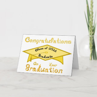 Congratulations Class of 2026 Graduate Gold Cap カード