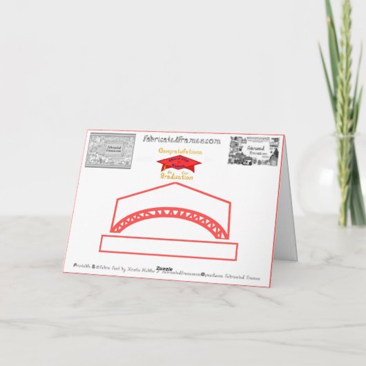Congratulations Class of 2026 Graduate Red Blue カード (裏面)
