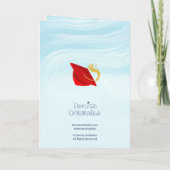 Congratulations Class of 2026 Red Graduation Cap カード (裏面)