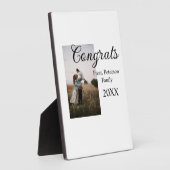 Congratulations congrats add family name photo yea フォトプラーク (側面)