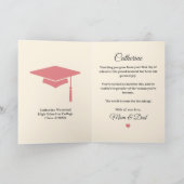 Congratulations Daughter Pink Graduation Day カード (内部)