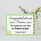 Congratulations Fantastic Effort Today Card シーズンカード (スタンド正面)