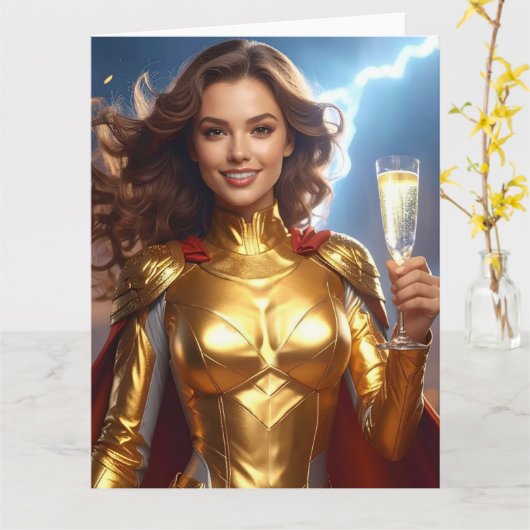 Congratulations for Birthday or Anniversary カード (黄色い花)