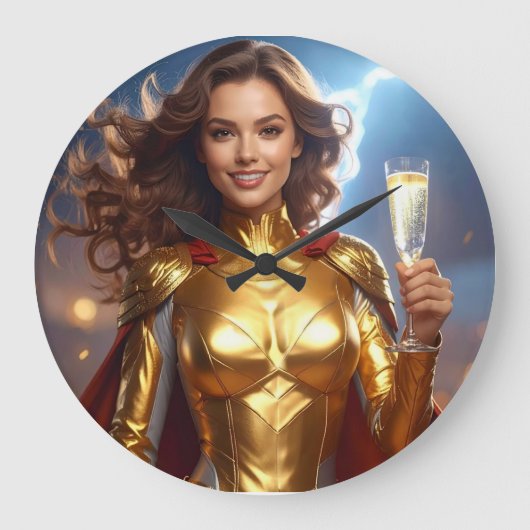 Congratulations for Birthday or Anniversary ラージ壁時計 (正面)