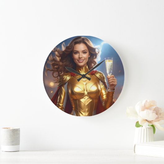 Congratulations for Birthday or Anniversary ラージ壁時計 (ホーム)