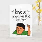 congratulations for passing bar exam カード (黄色い花)