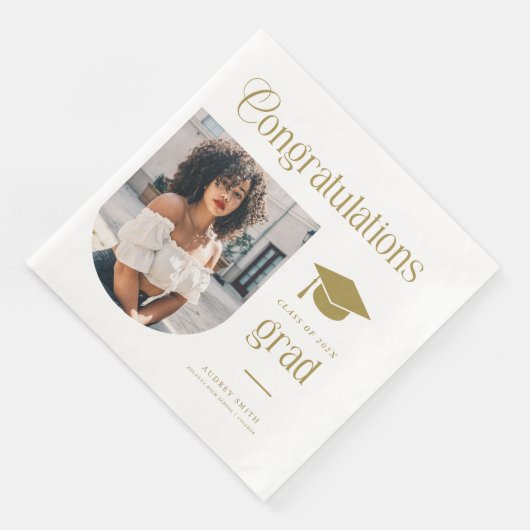 Congratulations Gold Grad Photo Graduation Arch (コーナー)