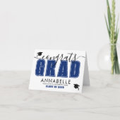 Congratulations Grad Blue Graduation カード (正面)