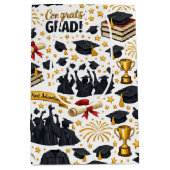 Congratulations Grad Wrapping Paper ミディアムペーパーバッグ (正面)