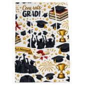 Congratulations Grad Wrapping Paper ミディアムペーパーバッグ (裏面)