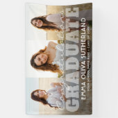Congratulations Graduate 3 Photo Modern Overlay 横断幕 (縦)