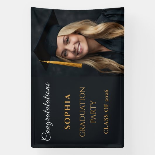 Congratulations Graduate Class of 2026 横断幕 (縦)