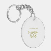 Congratulations graduate golden name class 20XX si キーホルダー (正面左)