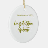 Congratulations graduate golden name class 20XX si セラミックオーナメント (右)