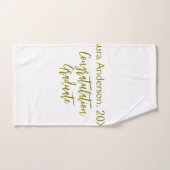 Congratulations graduate golden name class 20XX si ハンドタオル (ハンドタオル)