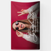 Congratulations Graduate Modern Photo 横断幕 (縦)