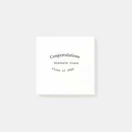 Congratulations graduate name class of 20XX type w ポストイット