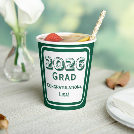 Congratulations Graduate Paper Cup 紙コップ (インサイチュ)