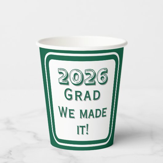 Congratulations Graduate Paper Cup 紙コップ (裏面)