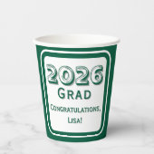 Congratulations Graduate Paper Cup 紙コップ (正面)