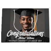 Congratulations Graduate Photo Graduation ラージペーパーバッグ (正面)