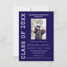 Congratulations Graduate Photo Party Invitation 招待状