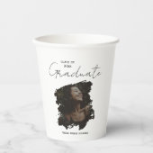 Congratulations Graduation Customizable Photo Text 紙コップ (正面)