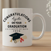 Congratulations Graduation Name University Year  マグカップ