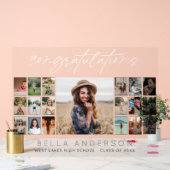 Congratulations Graduation Script Photo Collage アクリルサイン (ウェディング)
