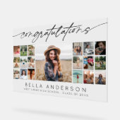 Congratulations Graduation Script Photo Collage アクリルサイン (傾斜)