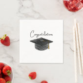 Congratulations Graduation Themed Celebration スタンダードカクテルナプキン (インサイチュ)