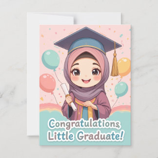 Congratulations Hijabi Girl – Elegant Graduation  マグネット招待状