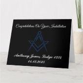 Congratulations Installation Master Mason サンキューカード (正面)