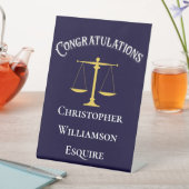 Congratulations Justice Law School Attorney Lawyer 台座サイン (インサイチュ)