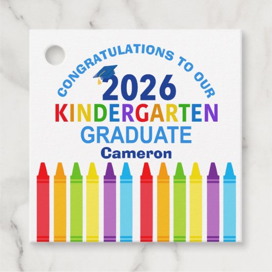 Congratulations Kindergarten Graduate Custom Party フェイバータグ (正面)