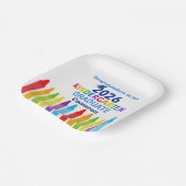 Congratulations Kindergarten Graduate Custom Party ペーパープレート (傾斜あり)