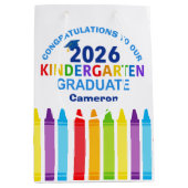 Congratulations Kindergarten Graduate Custom Party ミディアムペーパーバッグ (正面)