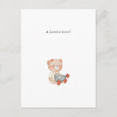 Congratulations Little Girl New Baby Birth Card ポストカード (正面)