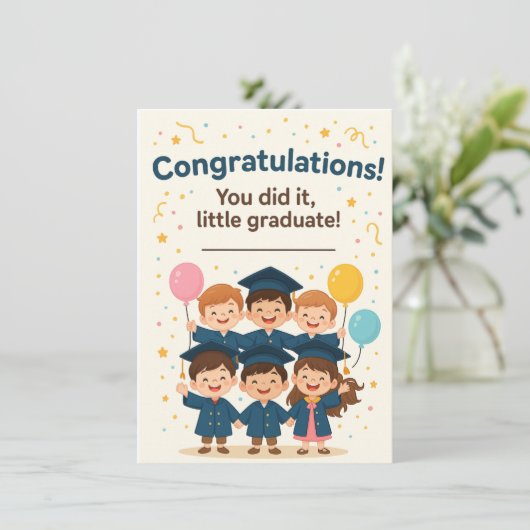 Congratulations Little Graduate Card  (スタンド正面)